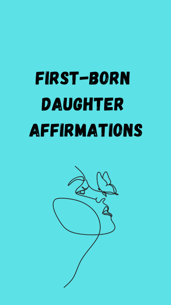 Printable Affirmation Cards for the Firstborn Daughter - Green (50 Faith-Based Cards – PDF & PNG)