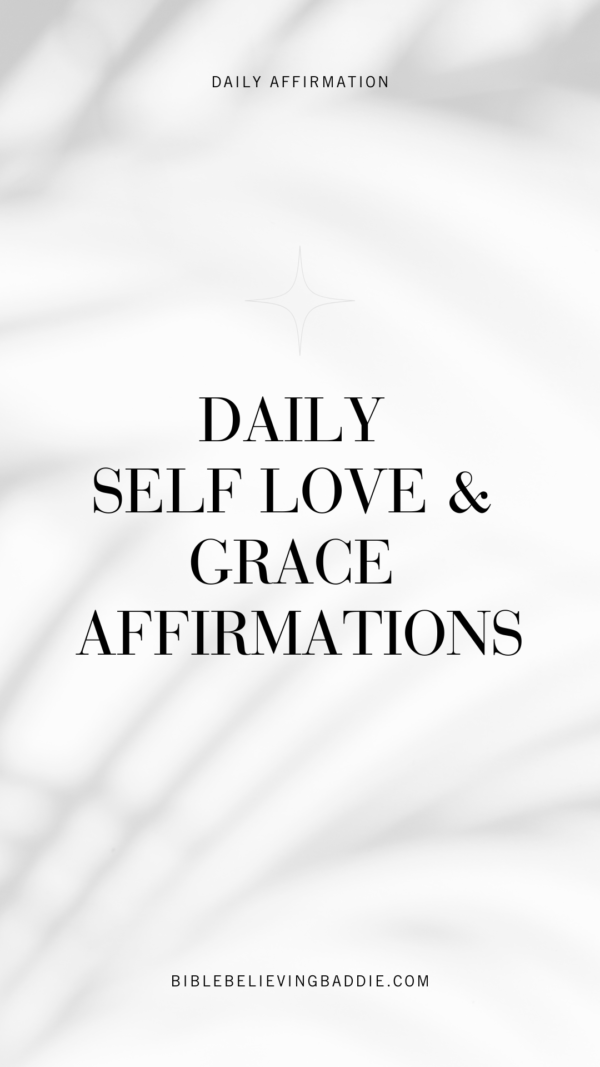 Printable Self-Love Affirmation Cards - White (30 Faith-Based Cards – PDF & PNG)