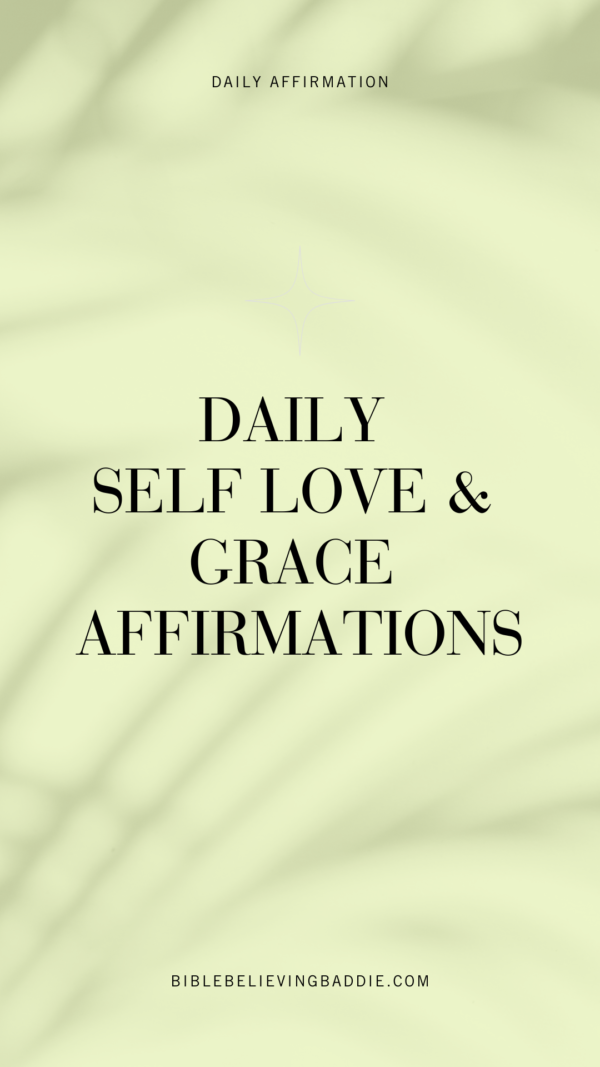 Printable Self-Love Affirmation Cards - Green (30 Faith-Based Cards – PDF & PNG)